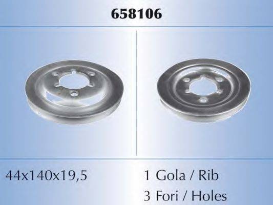 MALO 658106 Ременный шкив, коленчатый вал