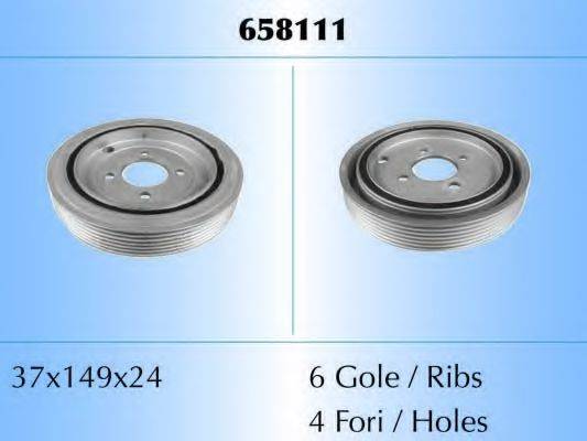 MALO 658111 Ременный шкив, коленчатый вал