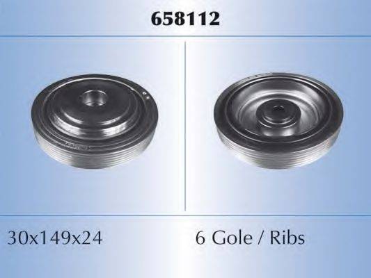 MALO 658112 Ременный шкив, коленчатый вал