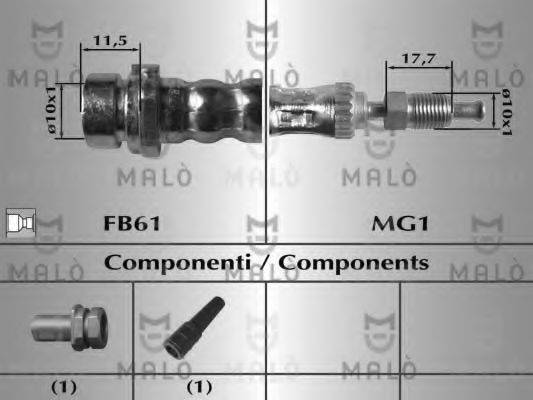 MALO 80000 Тормозной шланг