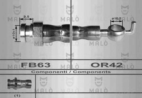 MALO 80037 Тормозной шланг