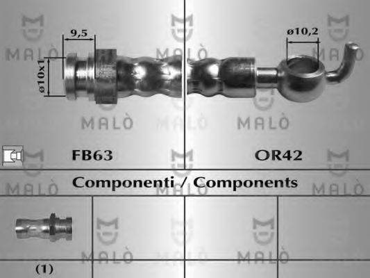 MALO 80042 Тормозной шланг