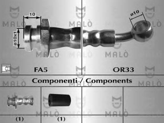 MALO 80054 Тормозной шланг