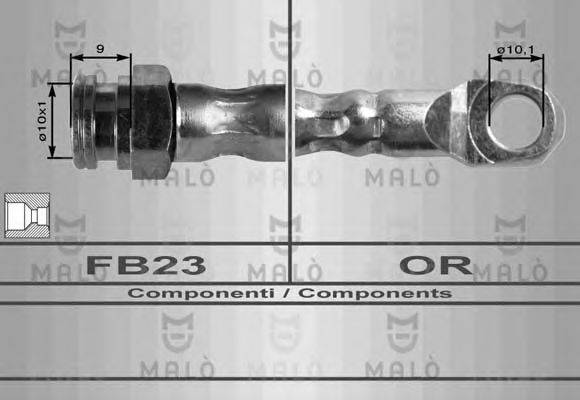 MALO 8008 Тормозной шланг