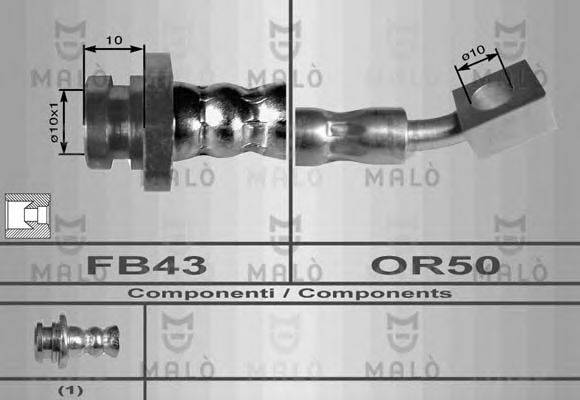 MALO 80095 Тормозной шланг