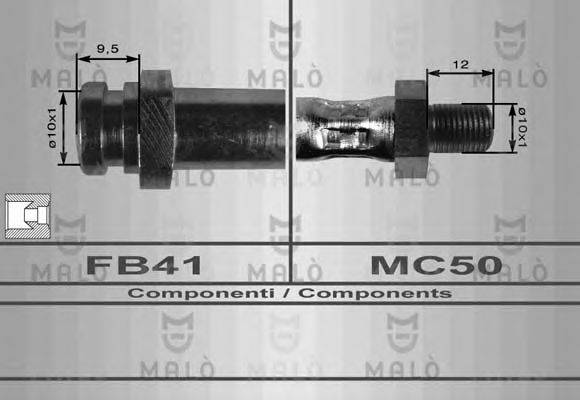 MALO 80107 Тормозной шланг