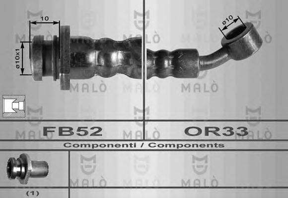 MALO 80122 Тормозной шланг