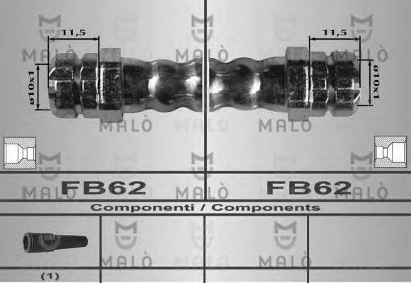 MALO 80161 Тормозной шланг
