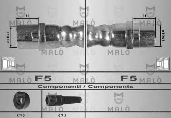 MALO 80171 Тормозной шланг