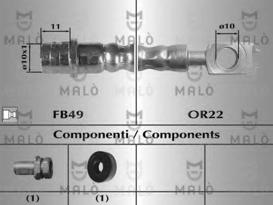 MALO 80172 Тормозной шланг