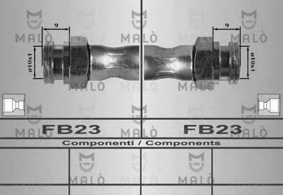 MALO 80174 Тормозной шланг