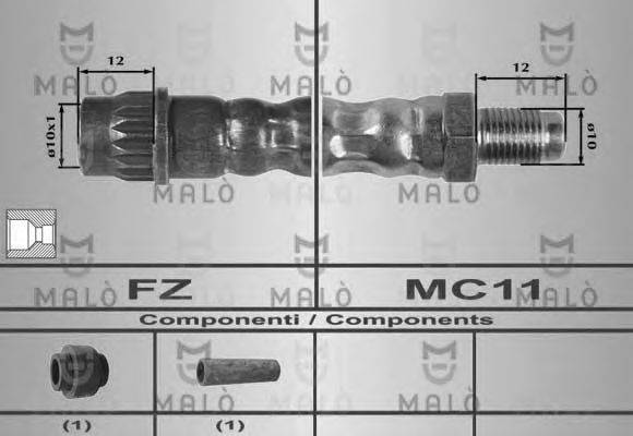 MALO 80200 Тормозной шланг
