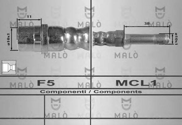 MALO 80235 Тормозной шланг