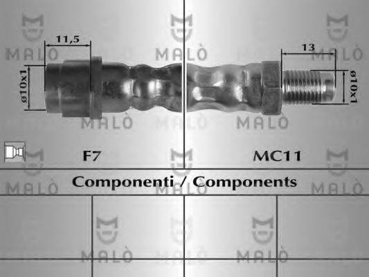MALO 80236 Тормозной шланг
