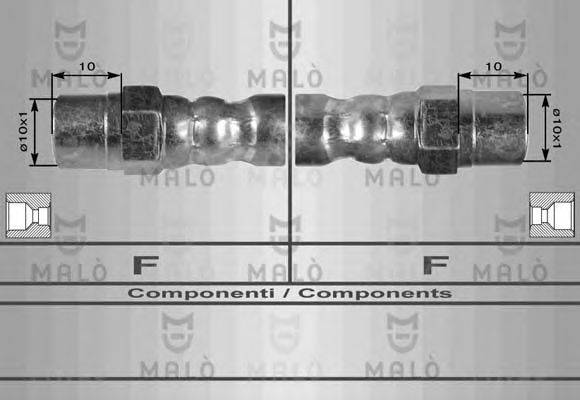 MALO 80238 Тормозной шланг