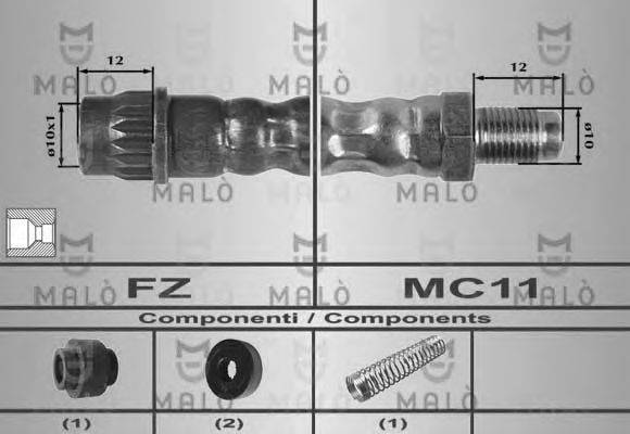 MALO 80265 Тормозной шланг