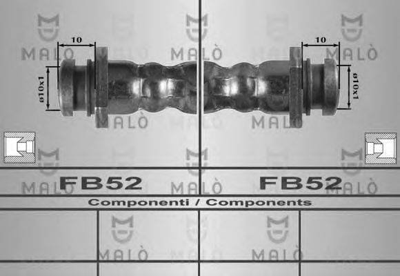 MALO 80270 Тормозной шланг