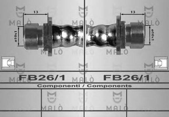 MALO 80283 Тормозной шланг