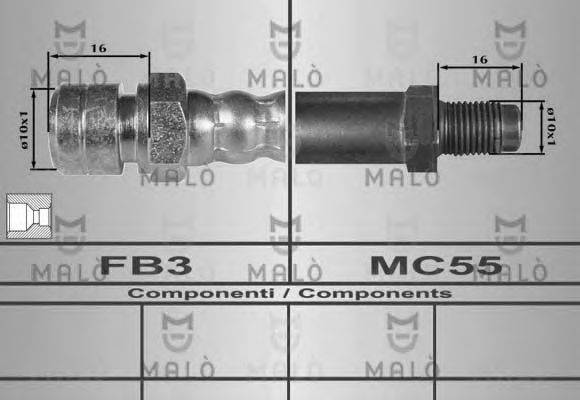 MALO 80299 Тормозной шланг