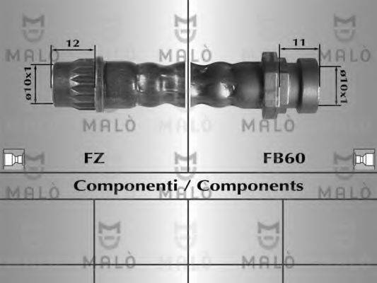MALO 80309 Тормозной шланг
