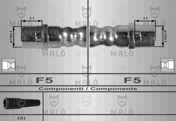 MALO 8035 Тормозной шланг