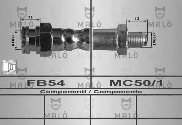 MALO 80351 Тормозной шланг