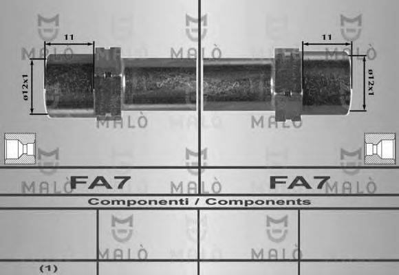MALO 80370 Тормозной шланг