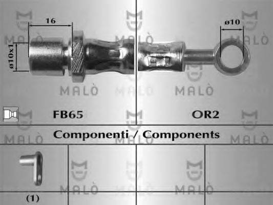 MALO 80379 Тормозной шланг