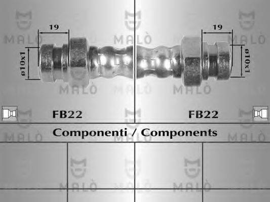 MALO 80414 Тормозной шланг