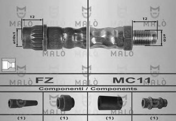 MALO 80440 Тормозной шланг