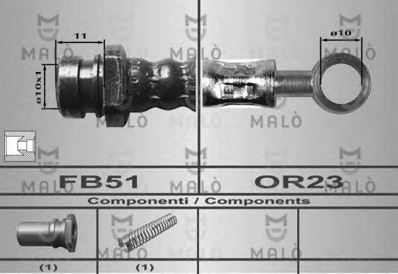 MALO 80442 Тормозной шланг