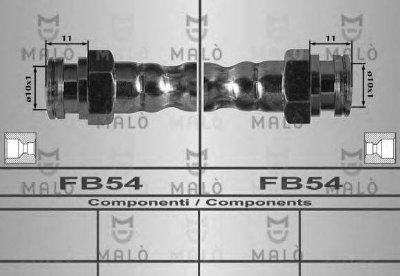 MALO 80509 Тормозной шланг