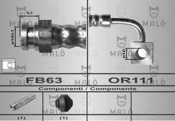 MALO 80530 Тормозной шланг