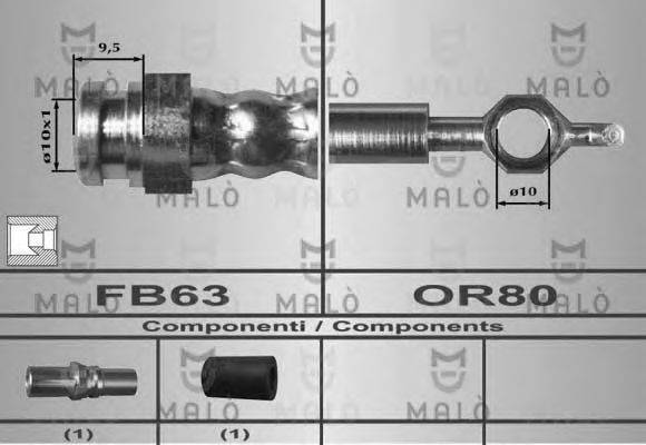 MALO 80545 Тормозной шланг