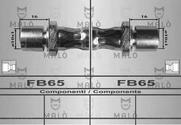 MALO 80600 Тормозной шланг