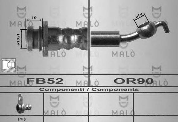 MALO 80603 Тормозной шланг