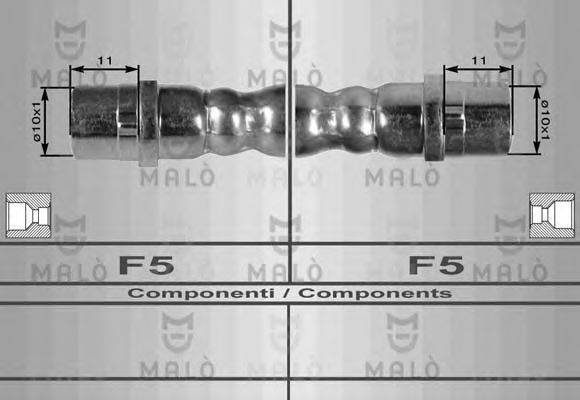 MALO 8061 Тормозной шланг