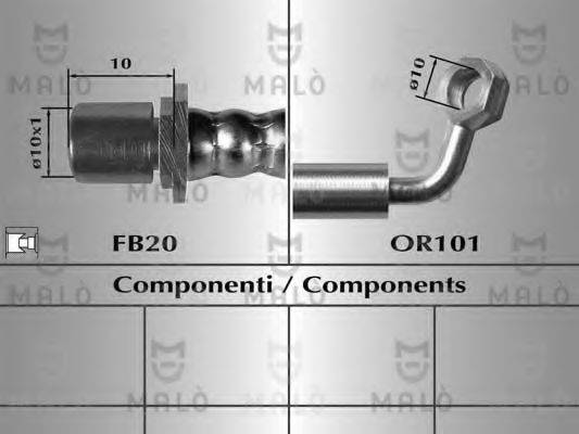 MALO 80613 Тормозной шланг