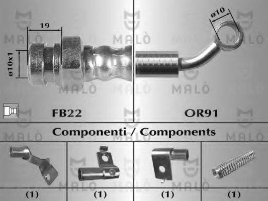 MALO 80630 Тормозной шланг