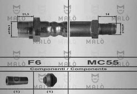 MALO 80635 Тормозной шланг