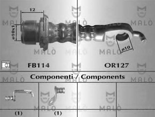 MALO 80650 Тормозной шланг