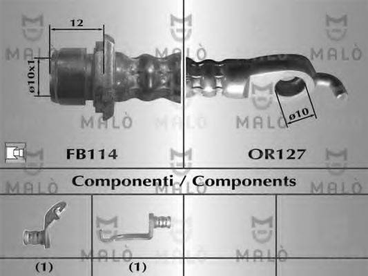 MALO 80651 Тормозной шланг