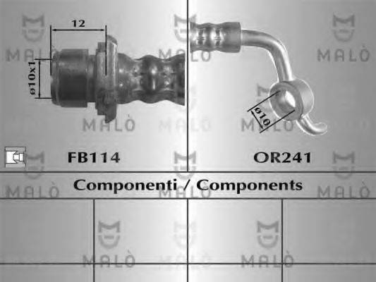 MALO 80652 Тормозной шланг
