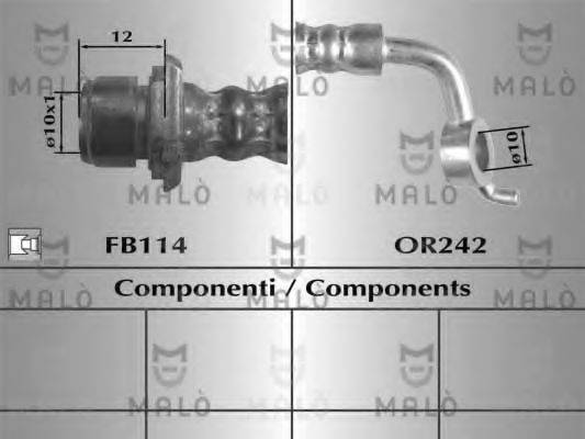MALO 80653 Тормозной шланг