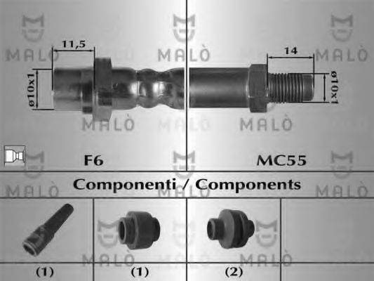 MALO 80656 Тормозной шланг