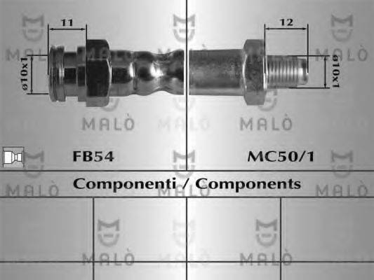 MALO 80665 Тормозной шланг