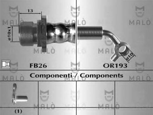 MALO 80669 Тормозной шланг