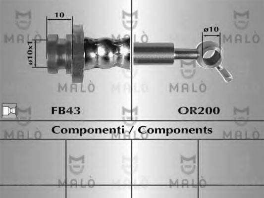 MALO 80690 Тормозной шланг