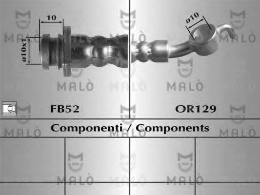 MALO 80694 Тормозной шланг