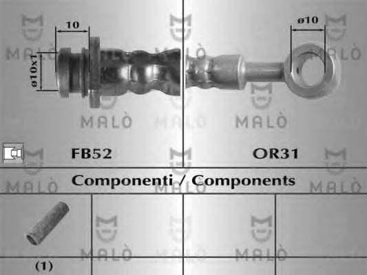 MALO 80696 Тормозной шланг